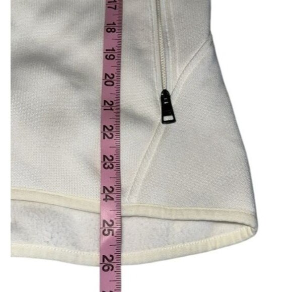 Andrew Marc Womens White Full-Zip Hooded Jacket S Polyester & Fleece - Picture 8 of 8